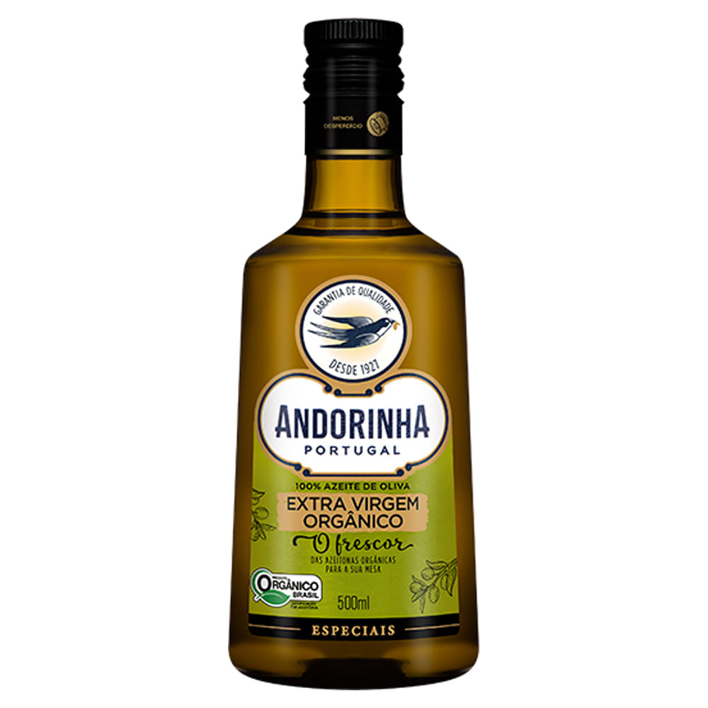 Azeite de Oliva Andorinha Orgânico Extra Virgem Vidro 500ml