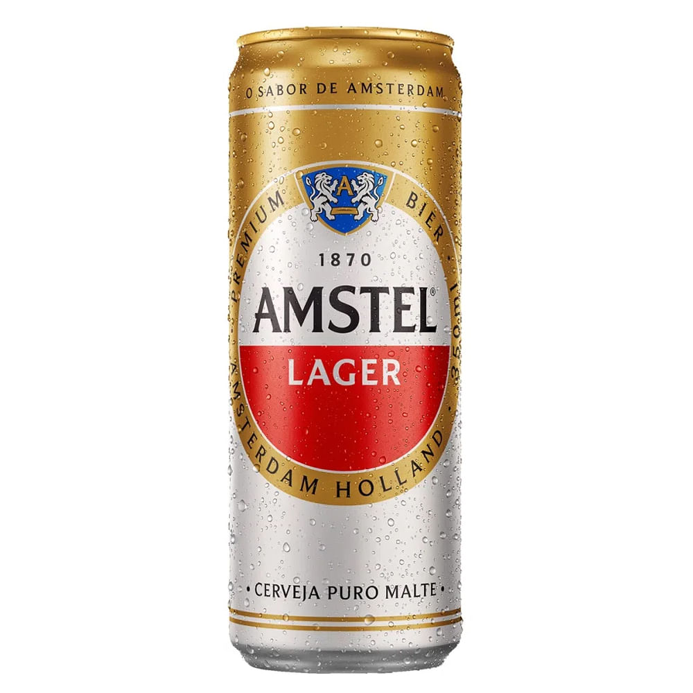 Cerveja Amstel Lager Lata 350ml