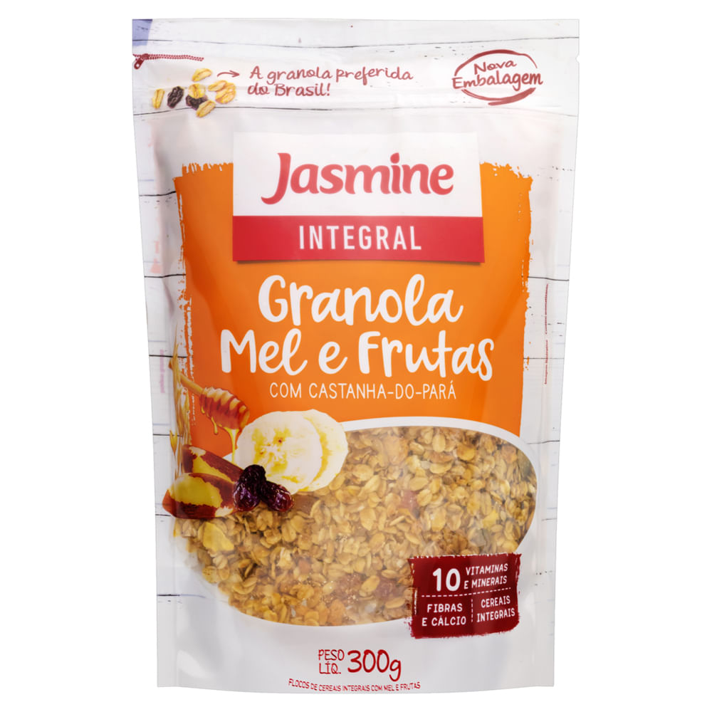 Granola Jasmine Integral Mel e Frutas 300g