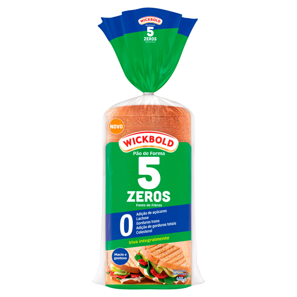 Pão de Forma Wickbold Zero Açúcar Integral 400g