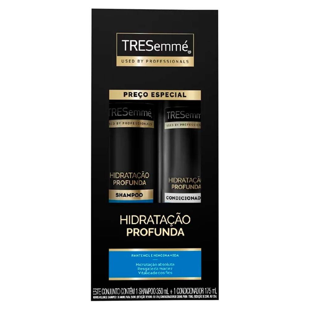 Kit TRESemmé Hidratação Profunda Shampoo 350ml e Condicionador 175ml