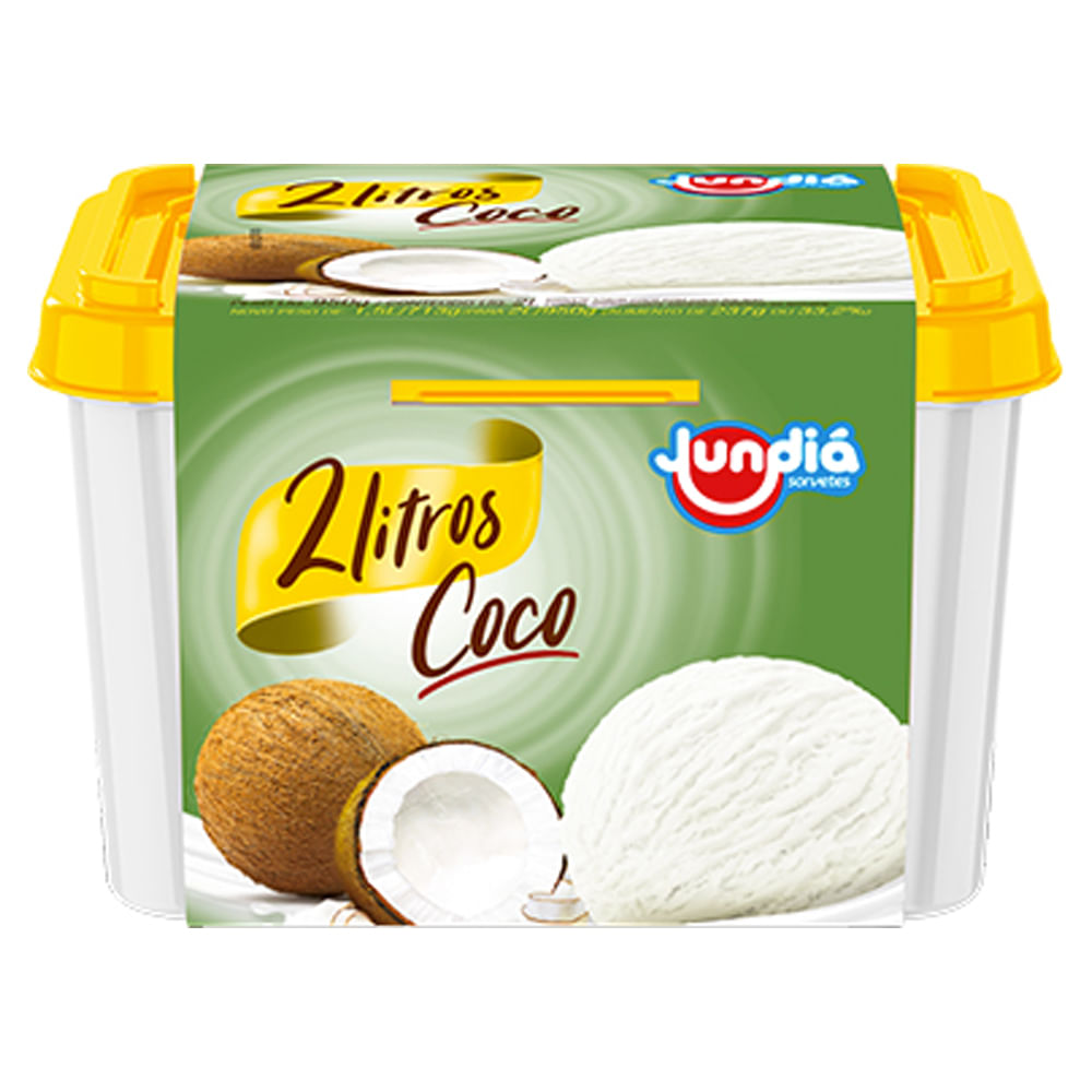 Sorvete Jundiá Coco 2L