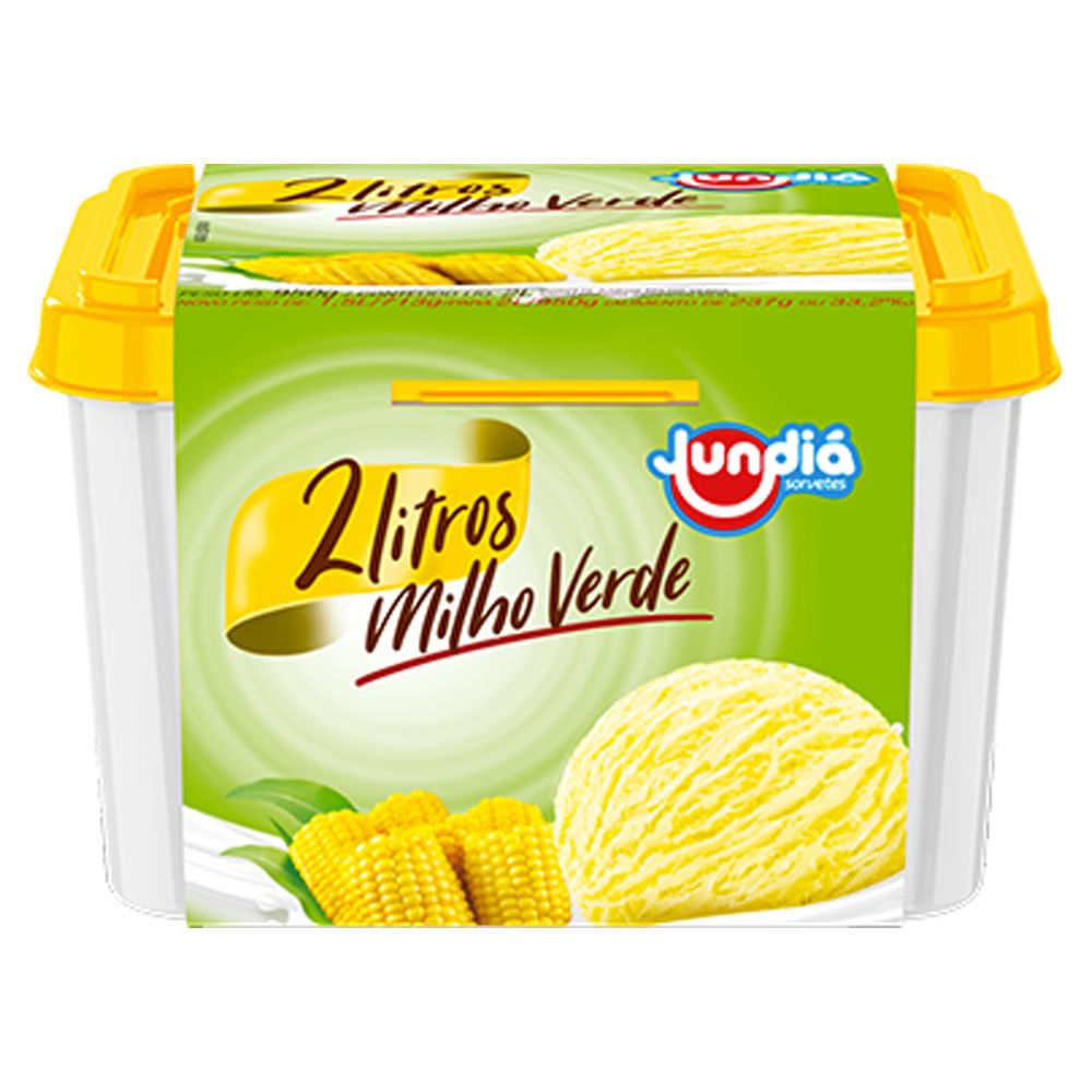 Sorvete Jundiá Milho Verde 2L