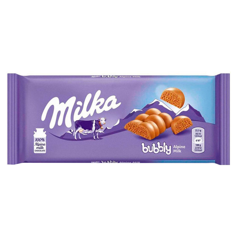 Chocolate em Barra Milka Bubbly Alpine 90g
