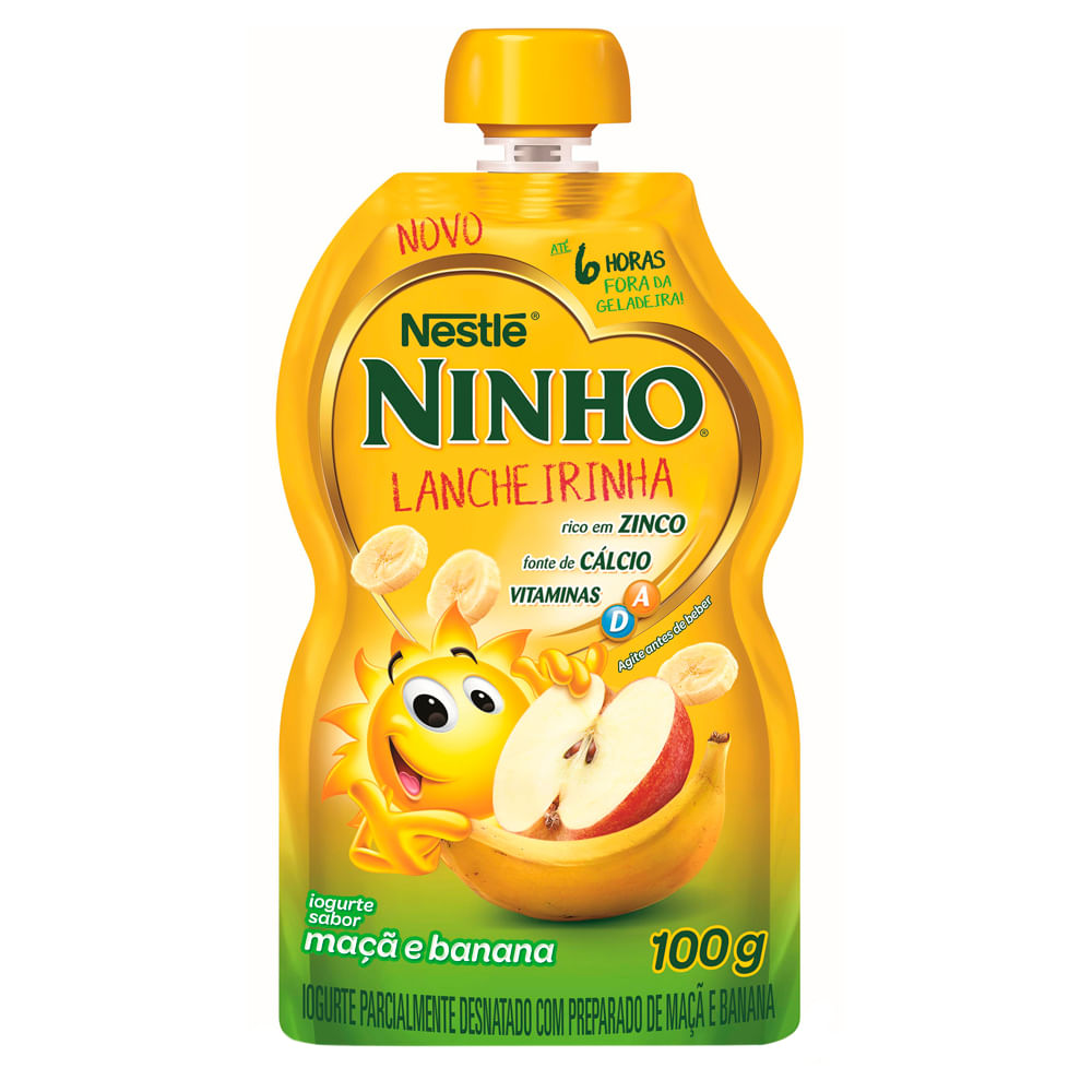 Iogurte Nestlé Ninho Maçã e Banana 100g