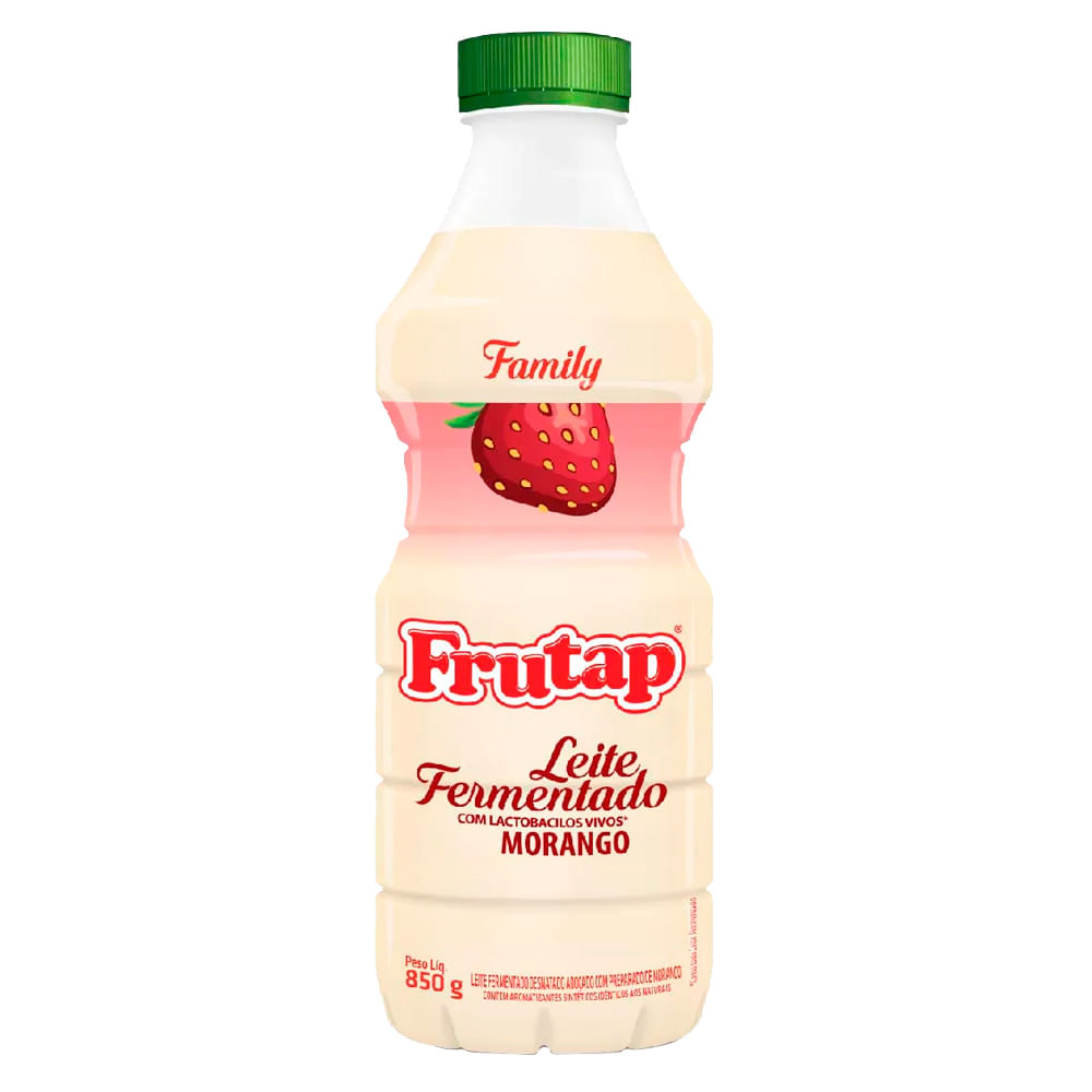Leite Fermentado Frutap Morango 850g