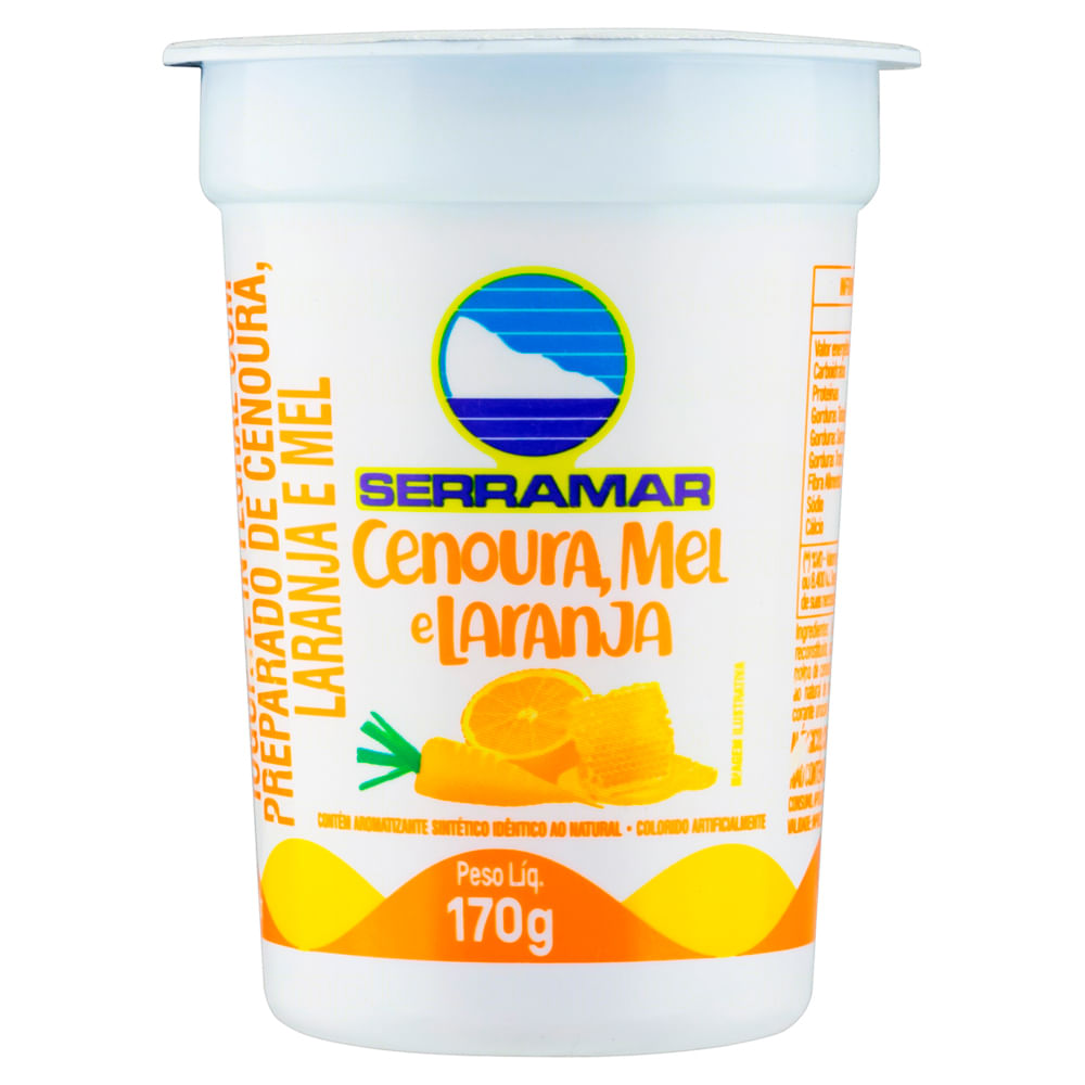 Iogurte Serramar Integral Cenoura Laranja e Mel 170g