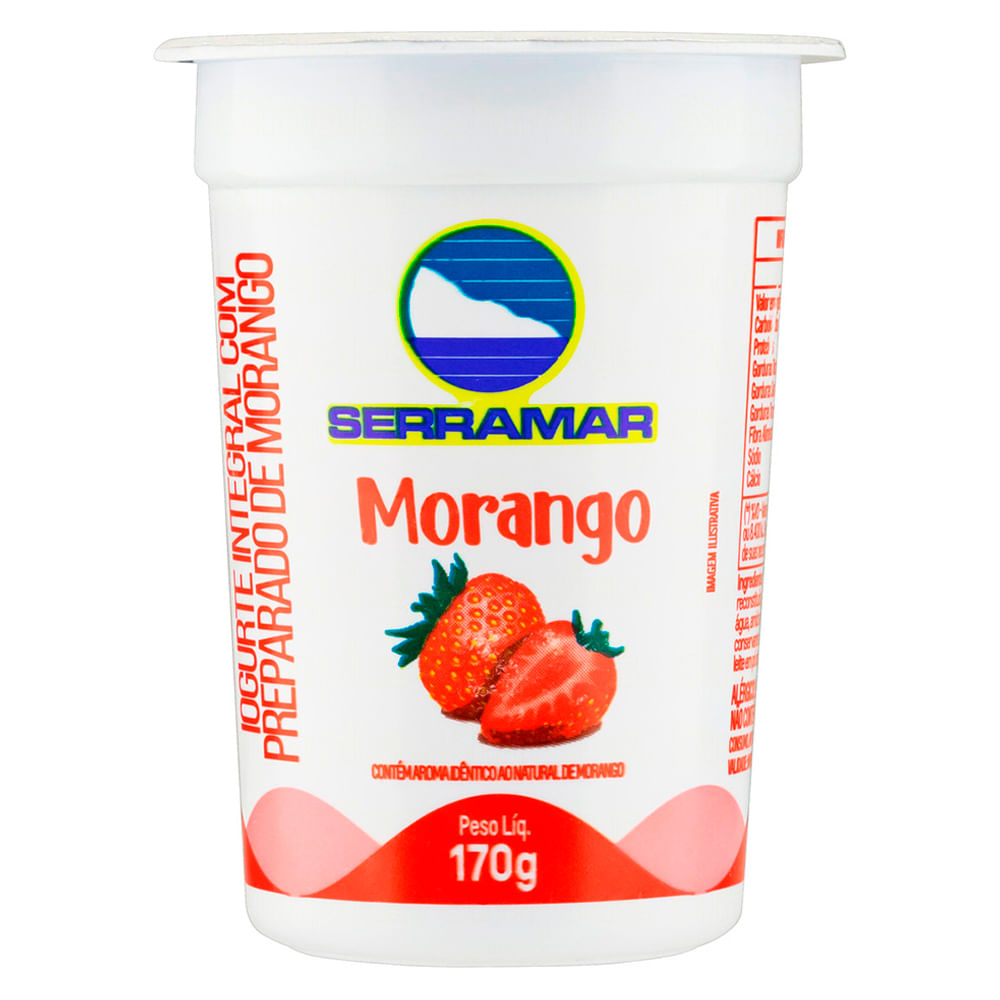 Iogurte Serramar Integral Morango 170g