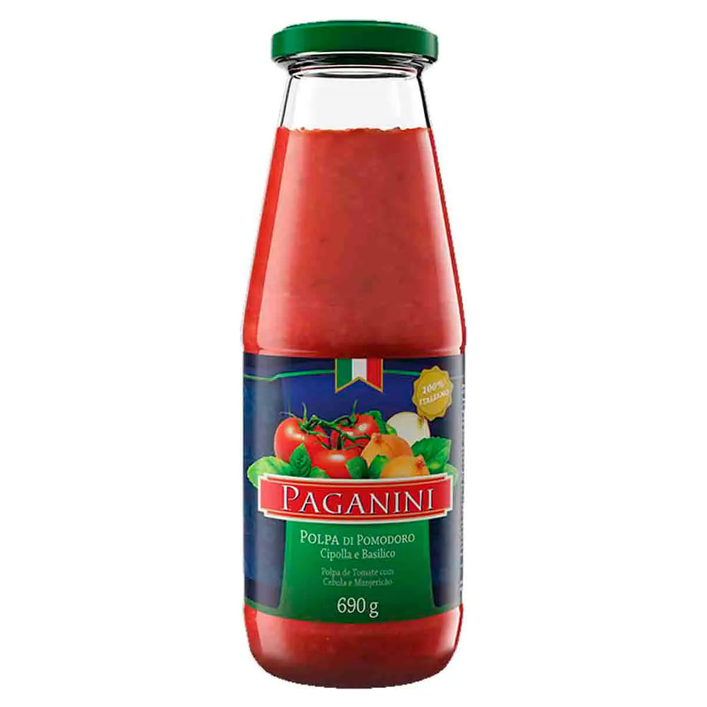 Polpa de Tomate Paganini com Manjericão 690g