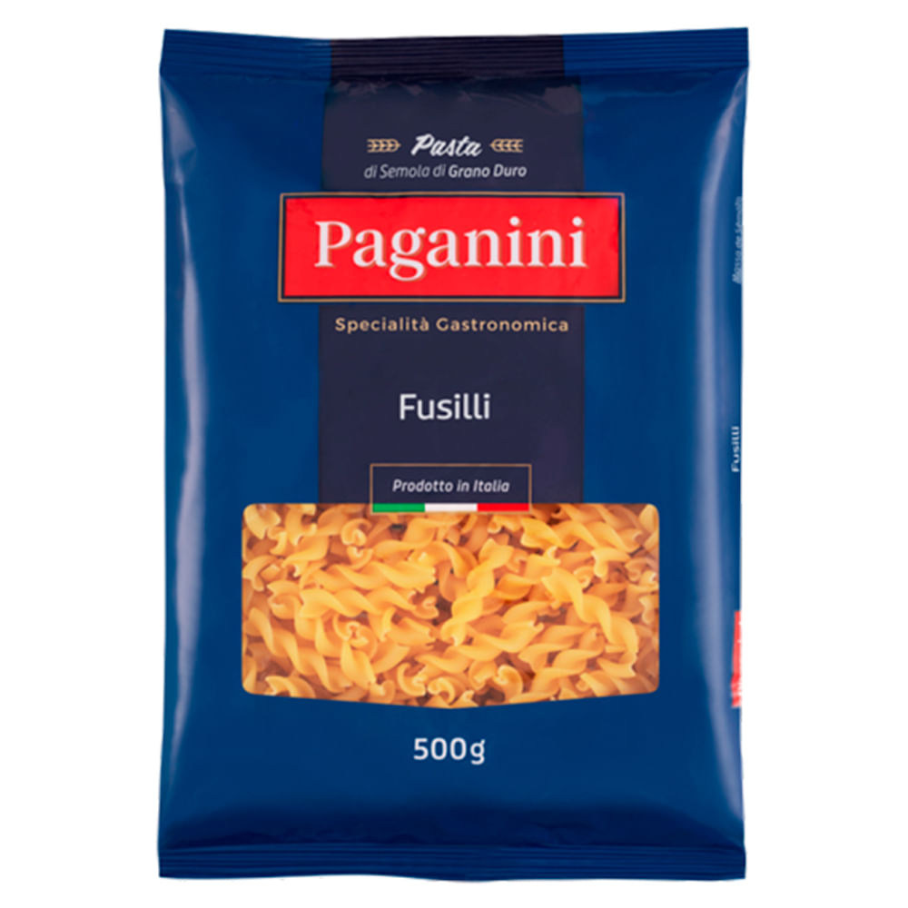 Macarrão Paganini Massa Grano Duro Fusilli 500g
