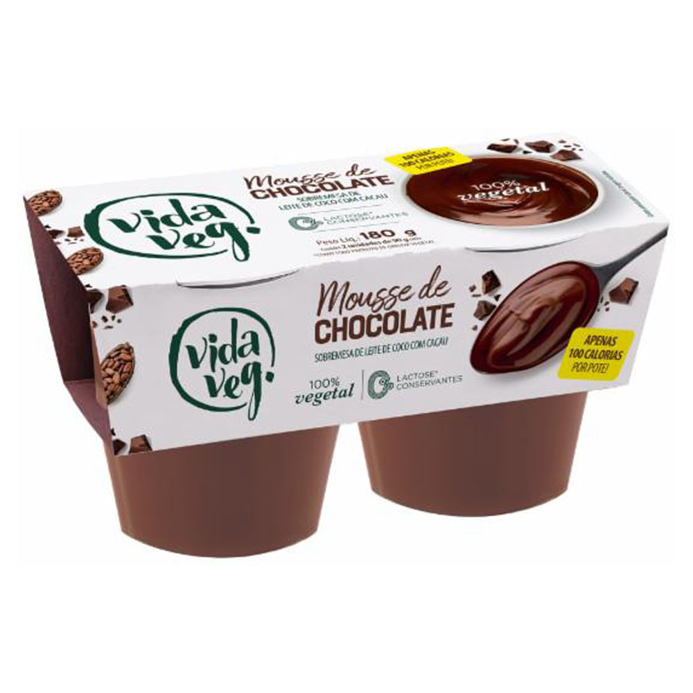 Mousse Vida Veg Vegano Chocolate 200g