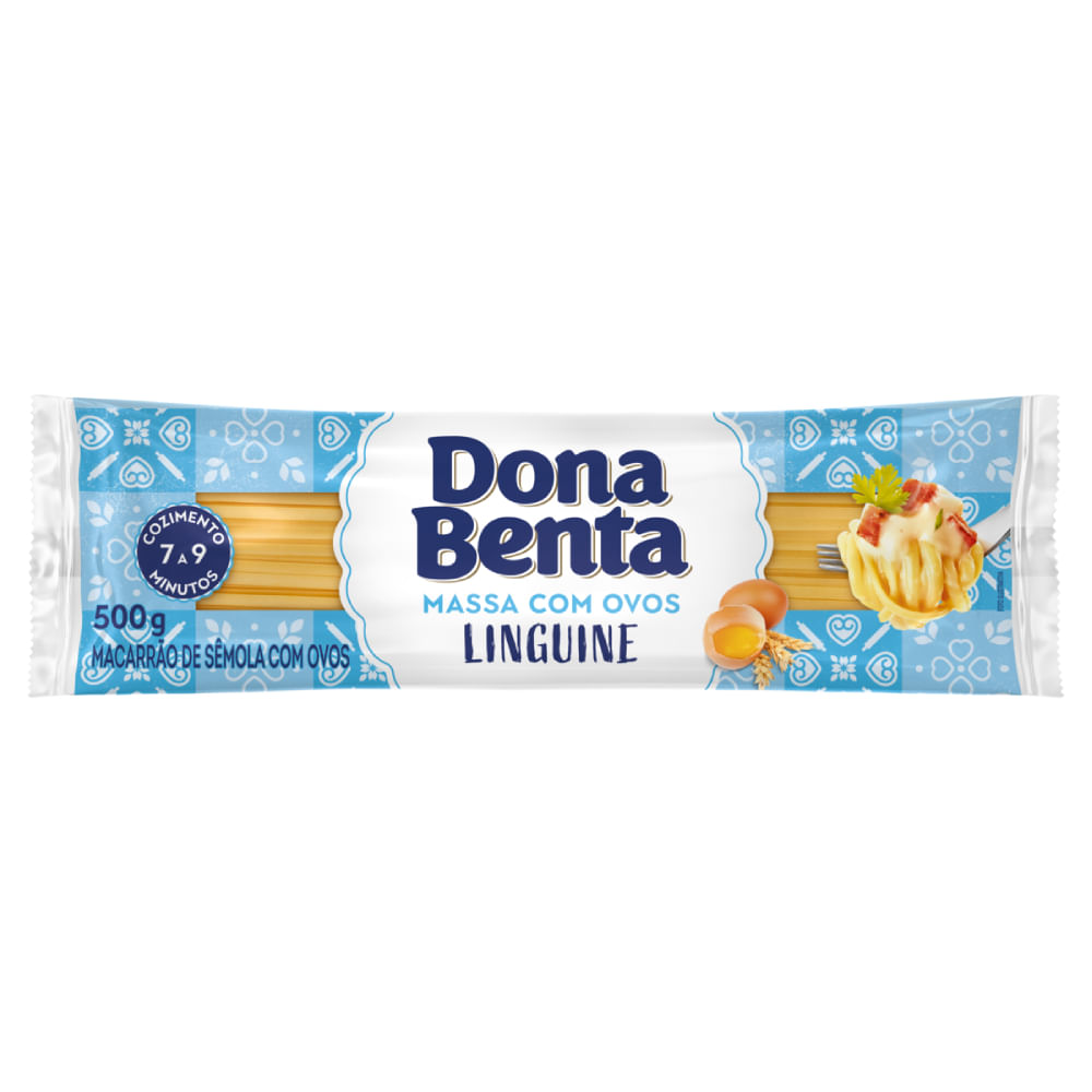 Macarrão Dona Benta Massa com Ovos Linguine 500g