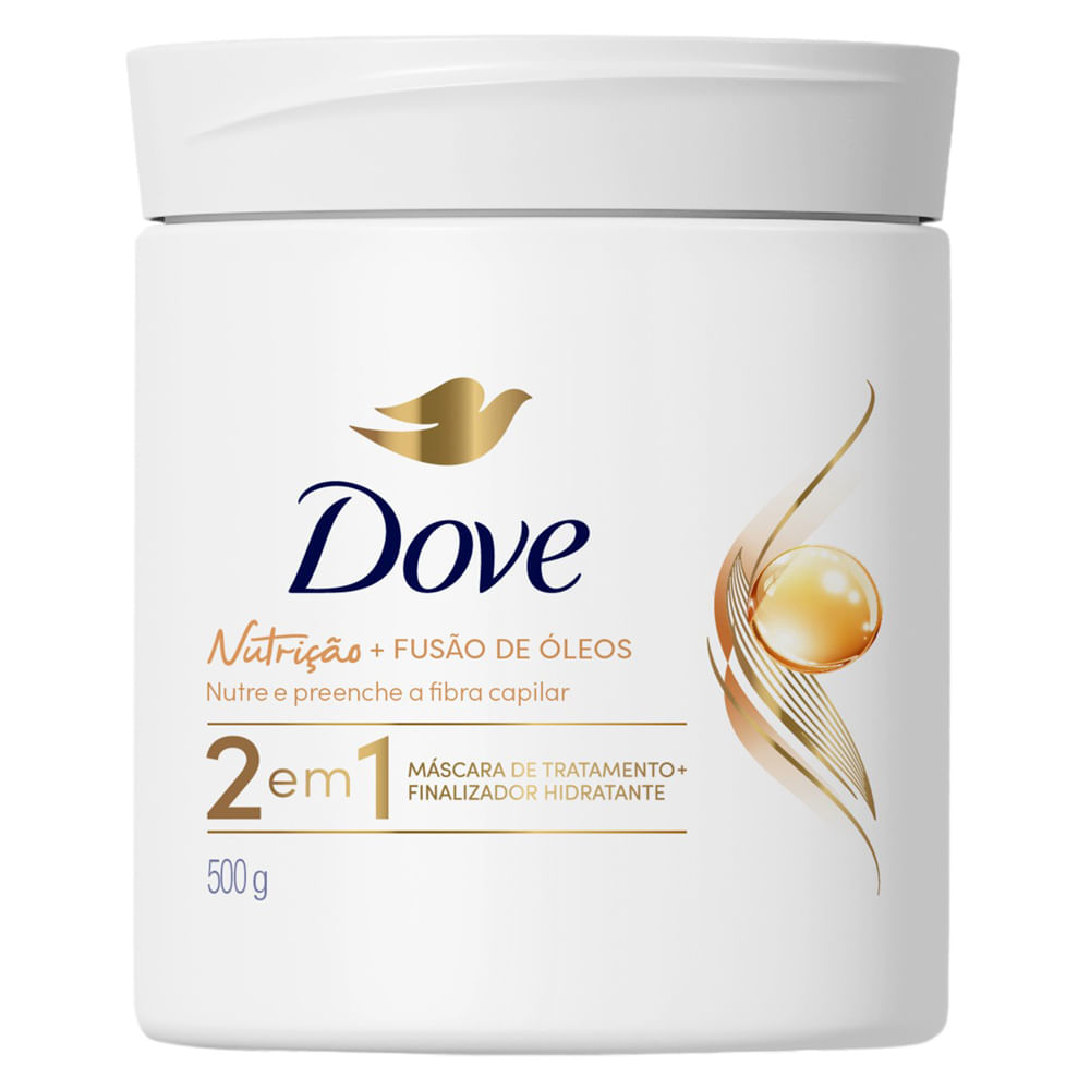 Creme para Tratamento Dove 2 em 1 Nutrição + Fusão de Óleos 500g