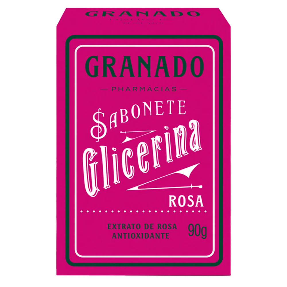 Sabonete em Barra Granado Glicerinado Rosa 90g