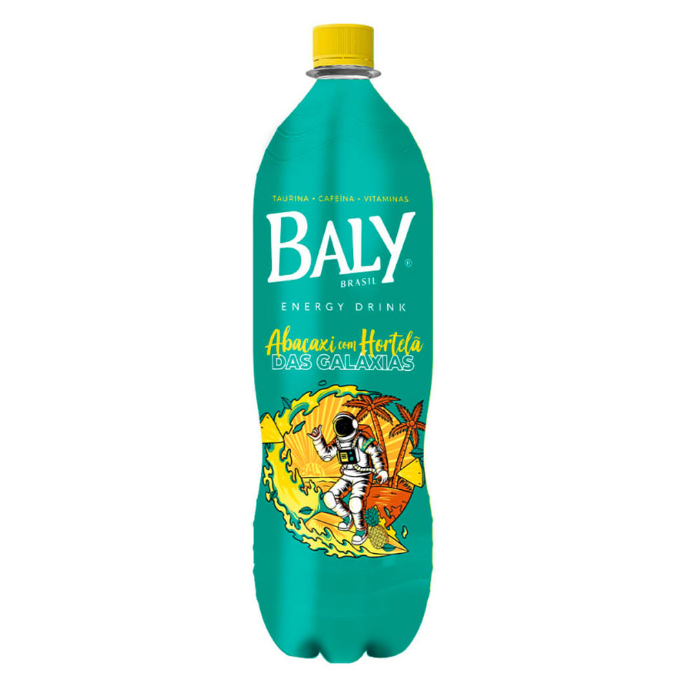 Energético Baly Abacaxi e Hortelã das Galáxias 2L