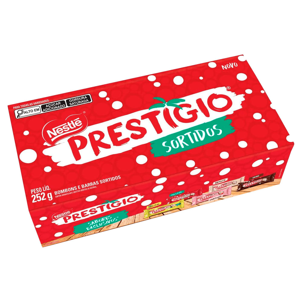 Bombom Nestlé Prestígio Sortidos Caixa 252g