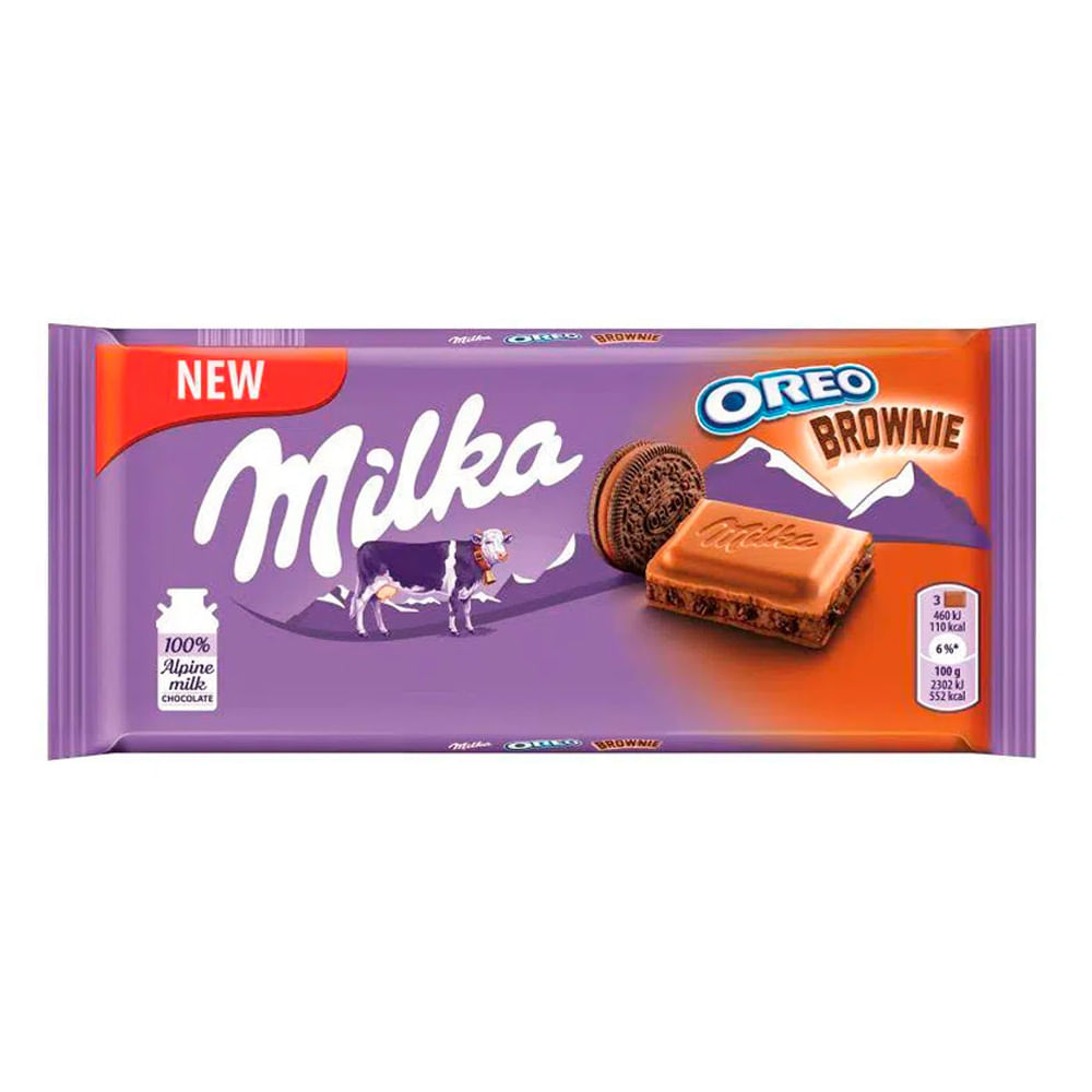 Chocolate em Barra Milka Oreo Brownie 100g