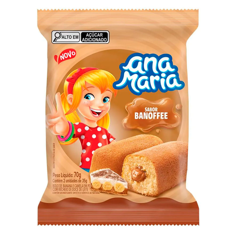 Bolinho Ana Maria Banoffee 70g