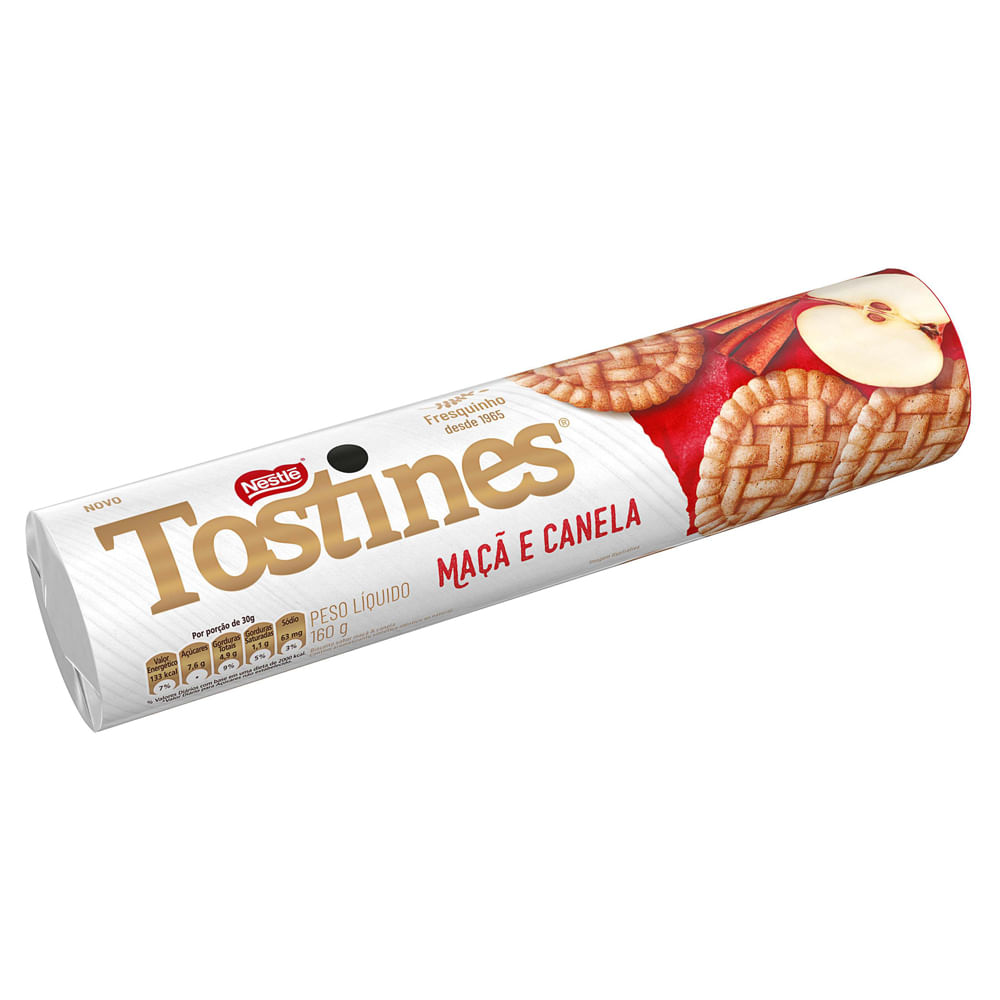 Biscoito Doce Tostines Maçã e Canela 160g