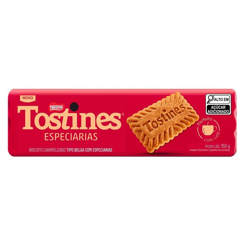 Biscoito Doce Tostines Especiarias Caramelizado 150g