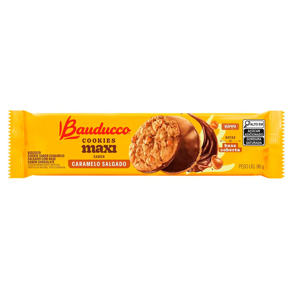 Cookies Bauducco Maxi Caramelo Salgado 96g