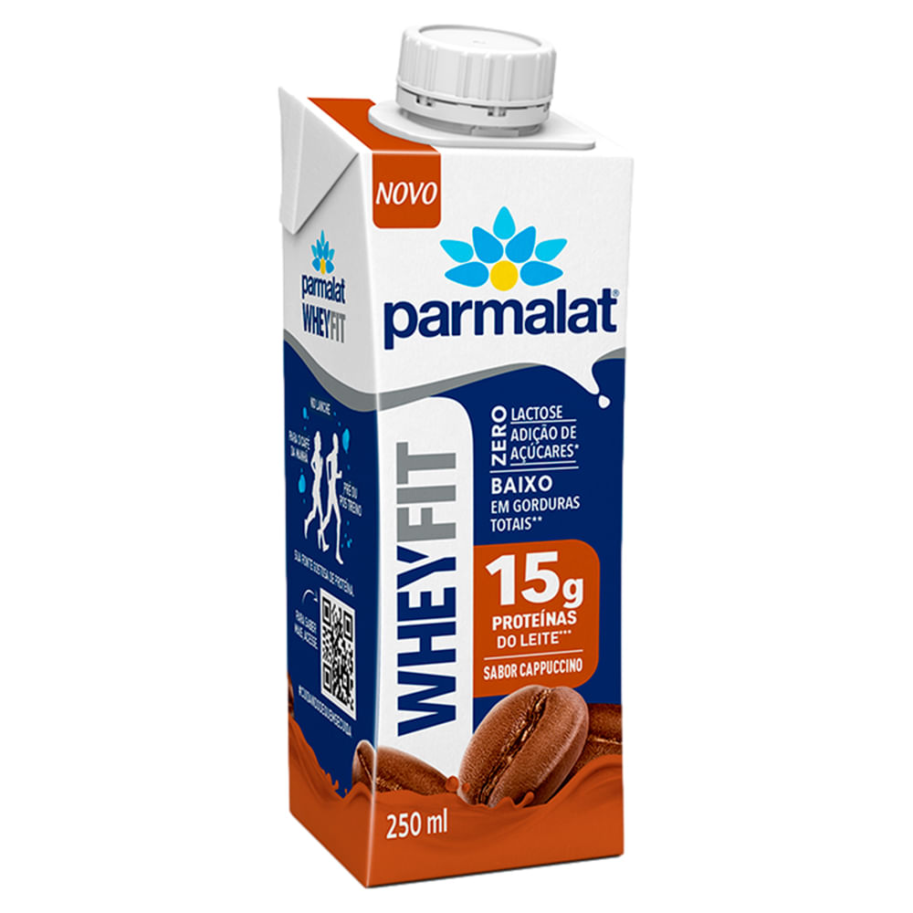 Bebida Láctea Parmalat Wheyfit Zero Lactose Cappuccino 250ml