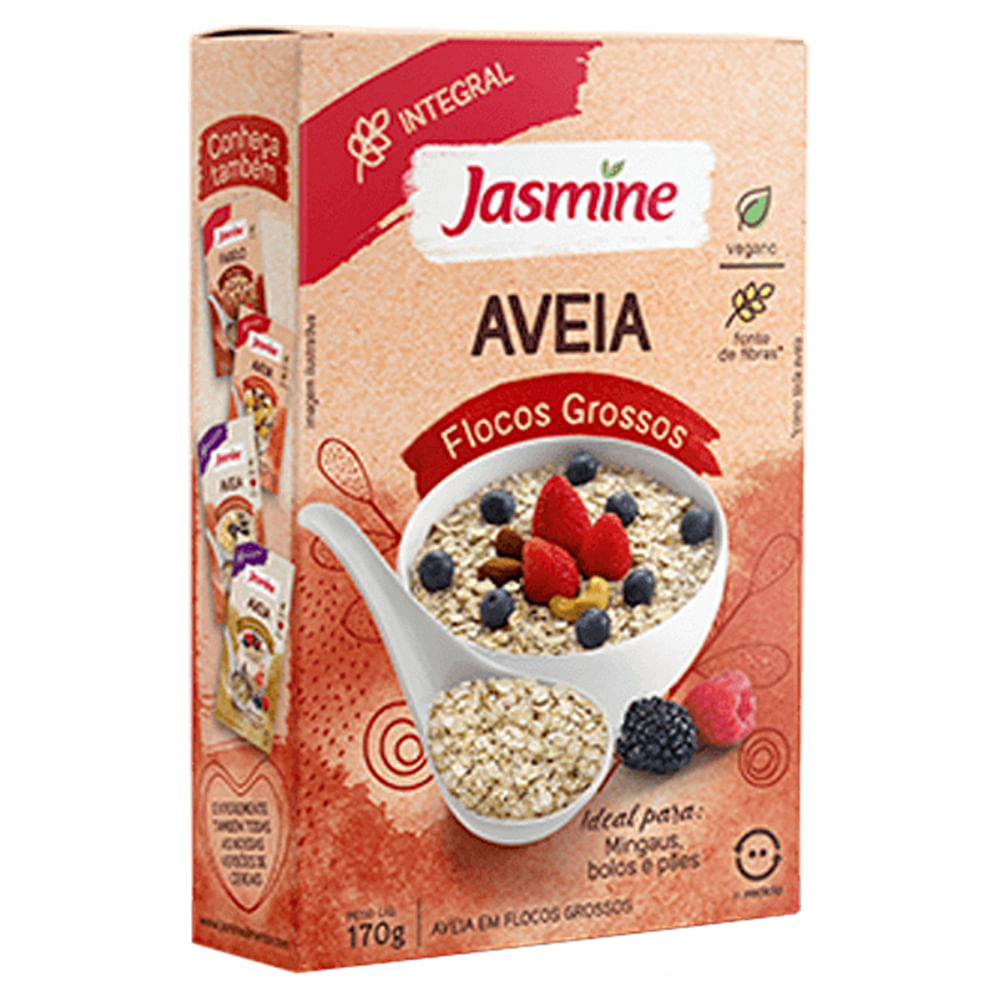 Aveia Jasmine Integral em Flocos Grossos 170g