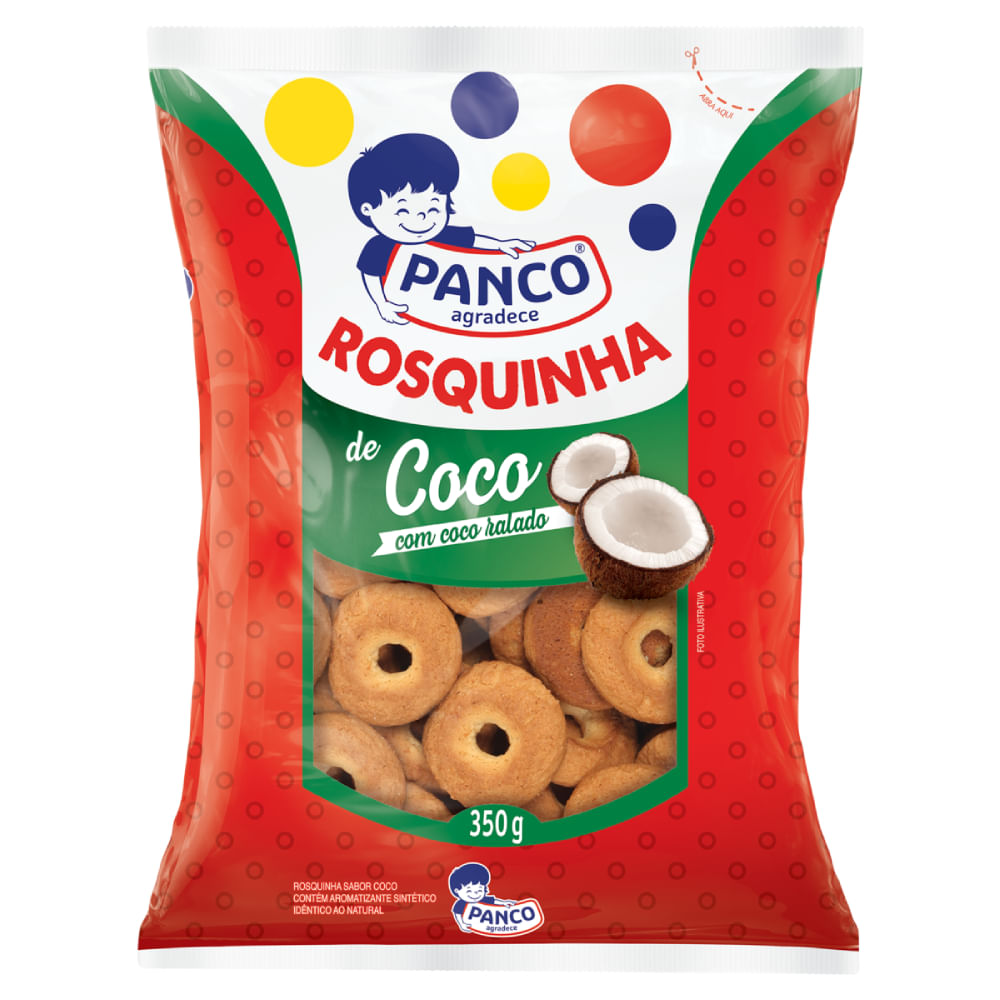 Biscoito Rosquinha Coco Panco 350g