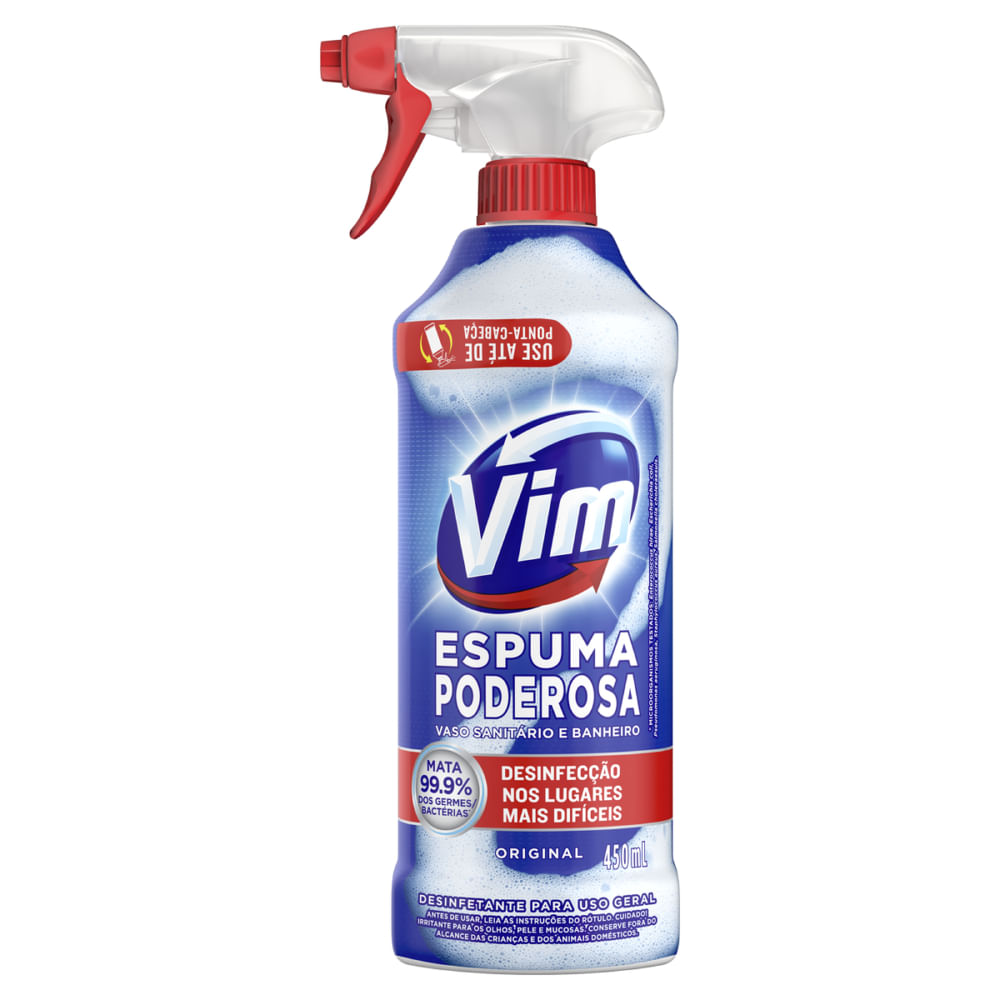 Desinfetante Uso Geral Original Vim Espuma Poderosa 450ml
