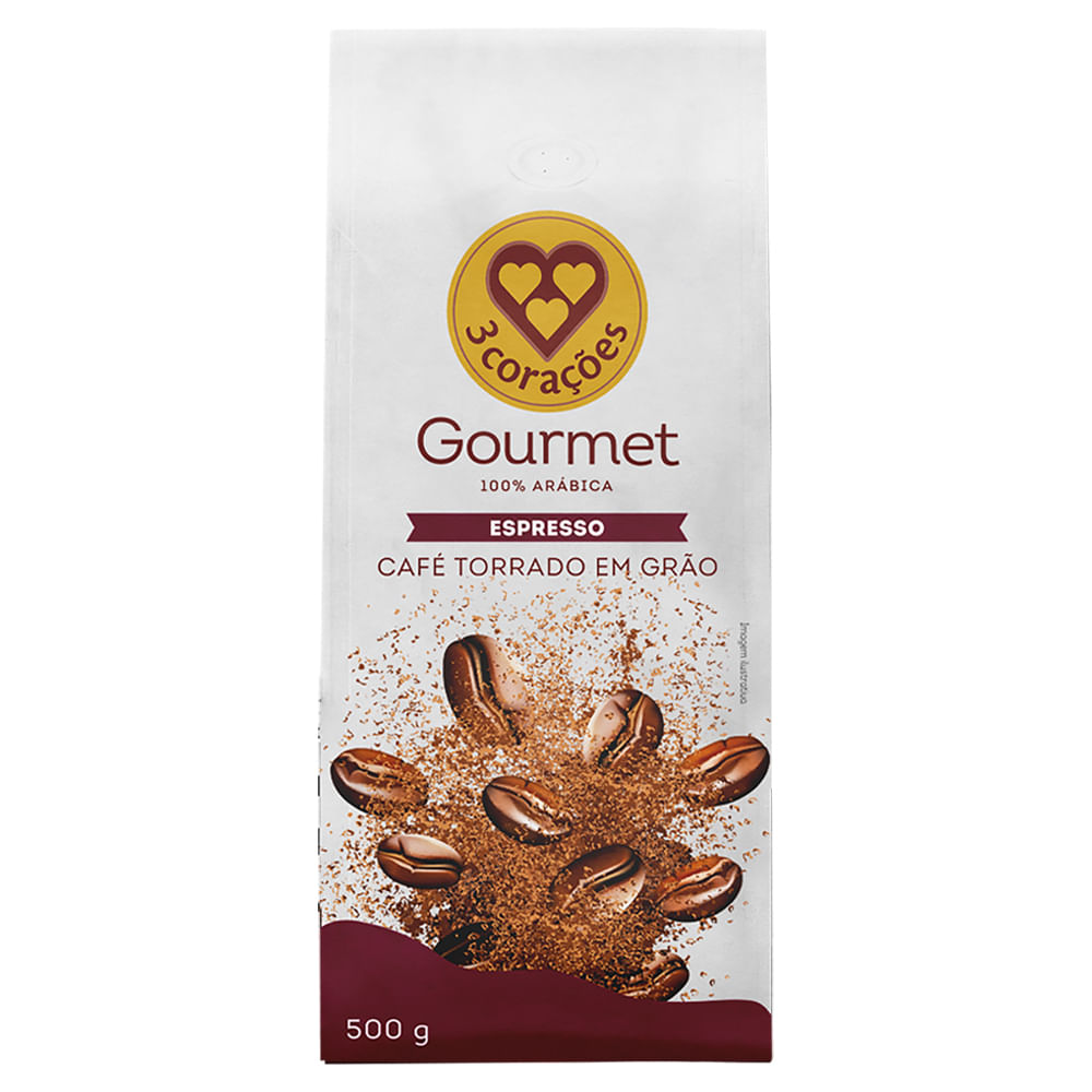 Café em Grãos 3 Corações Gourmet Espresso 500g