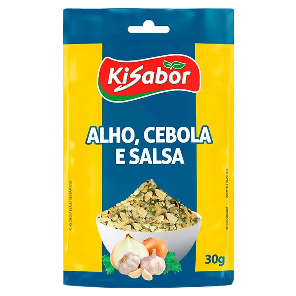 Tempero em Pó Kisabor Alho, Cebola e Salsa 30g
