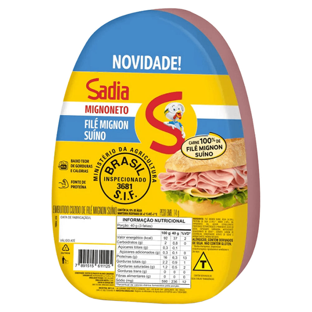Mignoneto Suíno Sadia kg