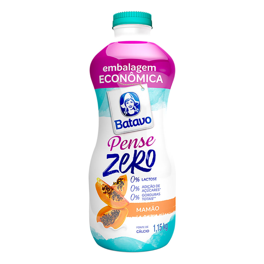 Iogurte Desnatado Mamão Pense Zero Batavo 1,15kg