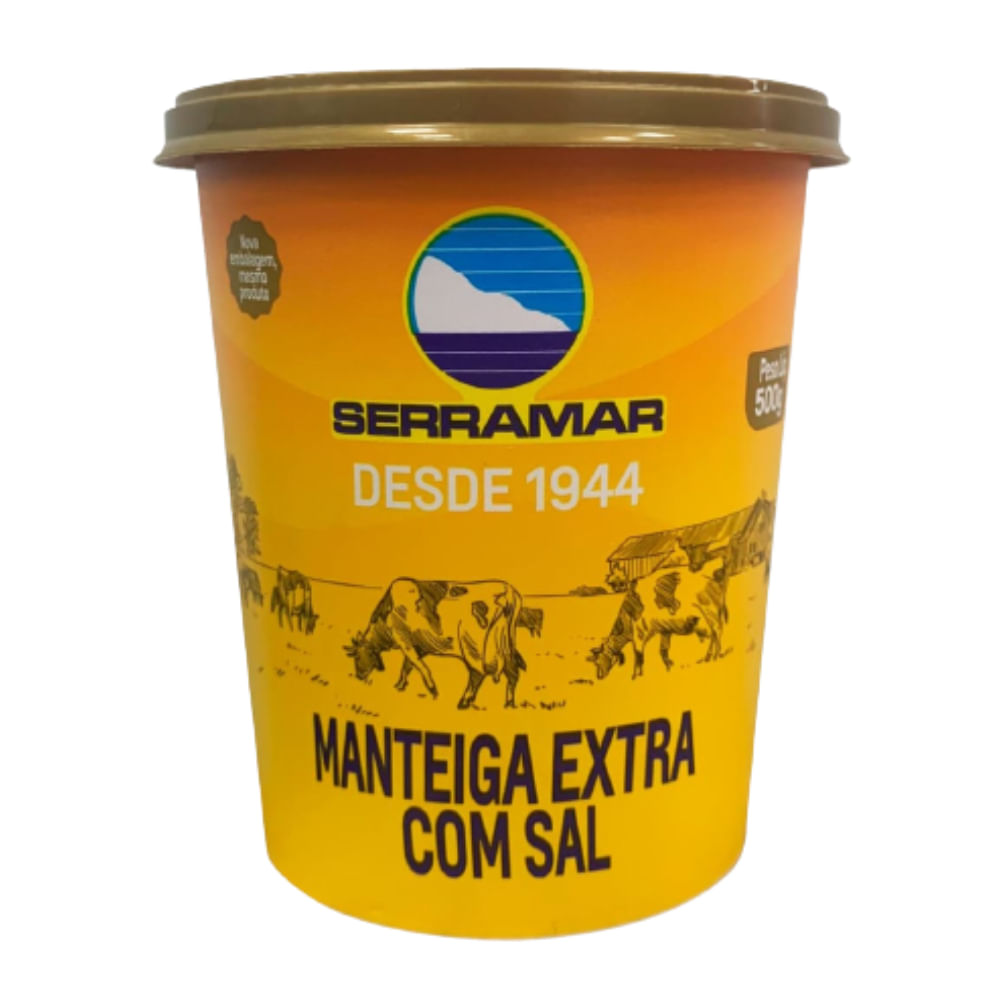 Manteiga Extra com Sal Serramar 500g