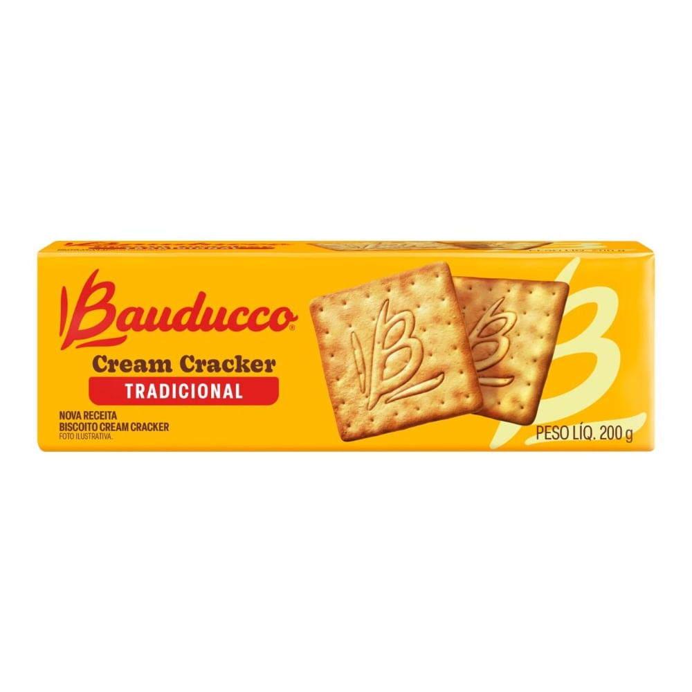 Biscoito Cream Cracker Tradicional Bauducco 165g