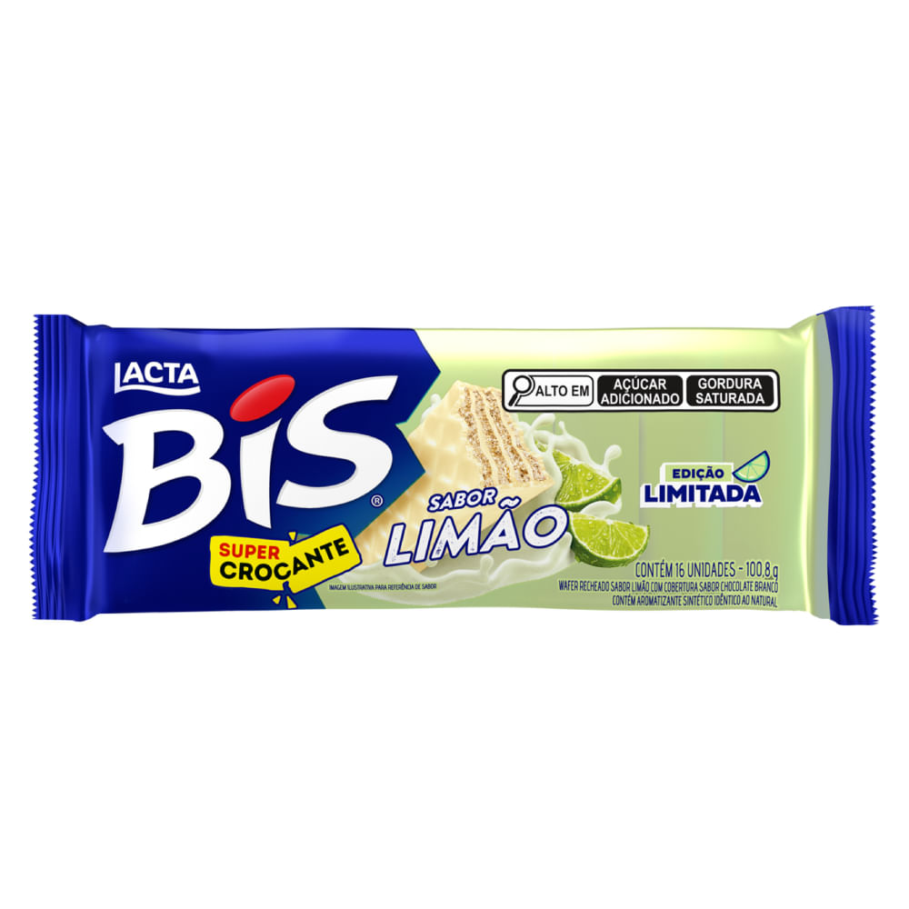 Chocolate Bis Limão Lacta 100,8g