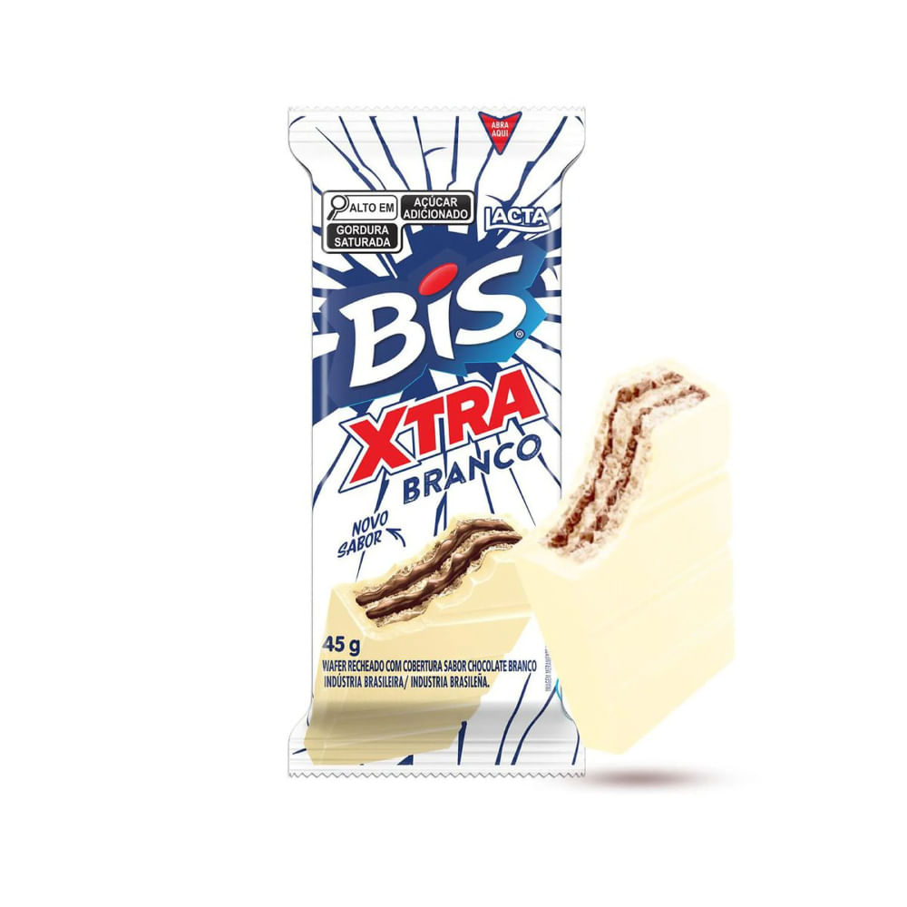 Chocolate Bis Xtra Branco Lacta 45g