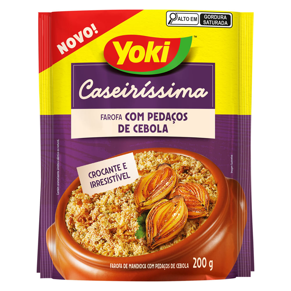 Farofa com Pedaços de Cebola Crocante Yoki 200g