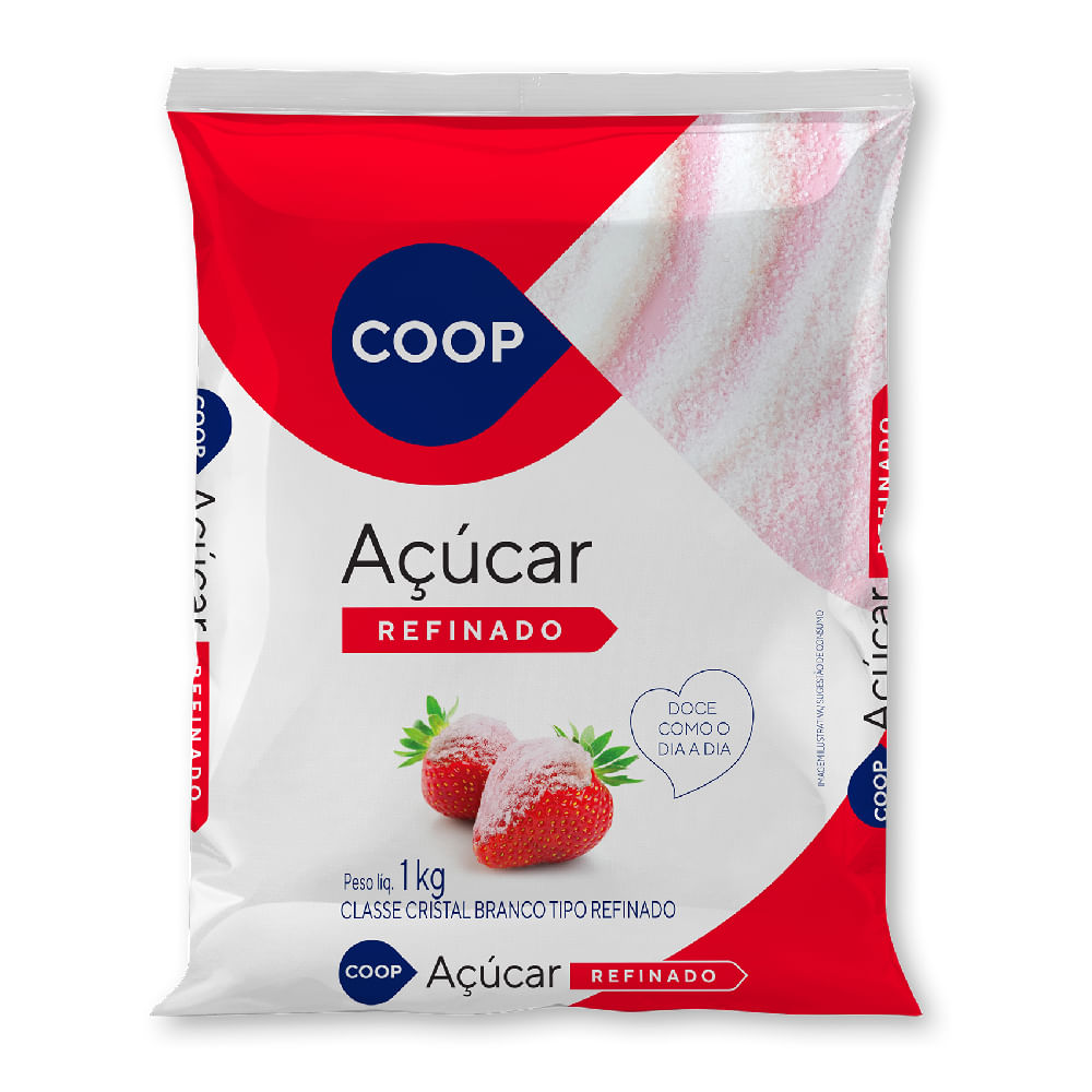 Açúcar Refinado Coop 1kg