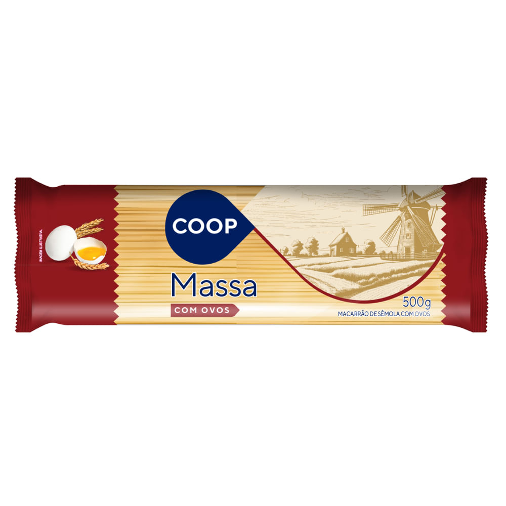 Macarrão com Ovos Espaguete Coop 500g