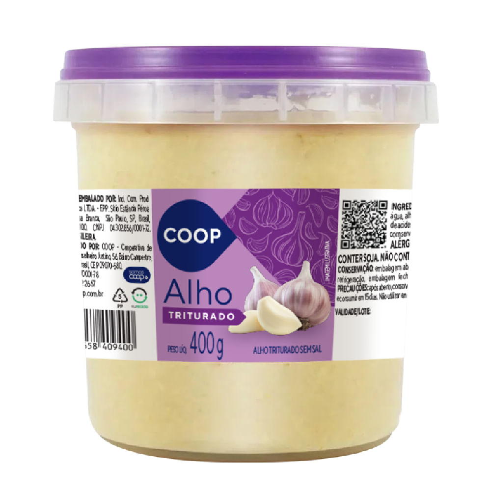 Alho Triturado Coop 400g