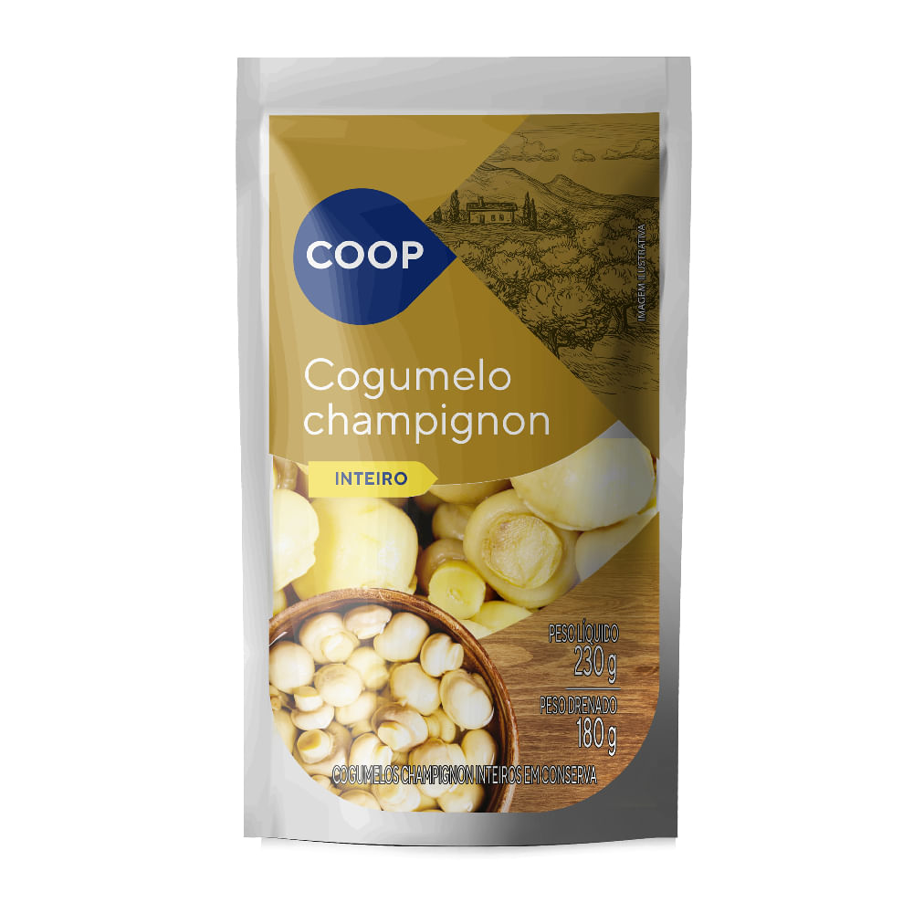 Cogumelo Champignon Coop Inteiro 100g