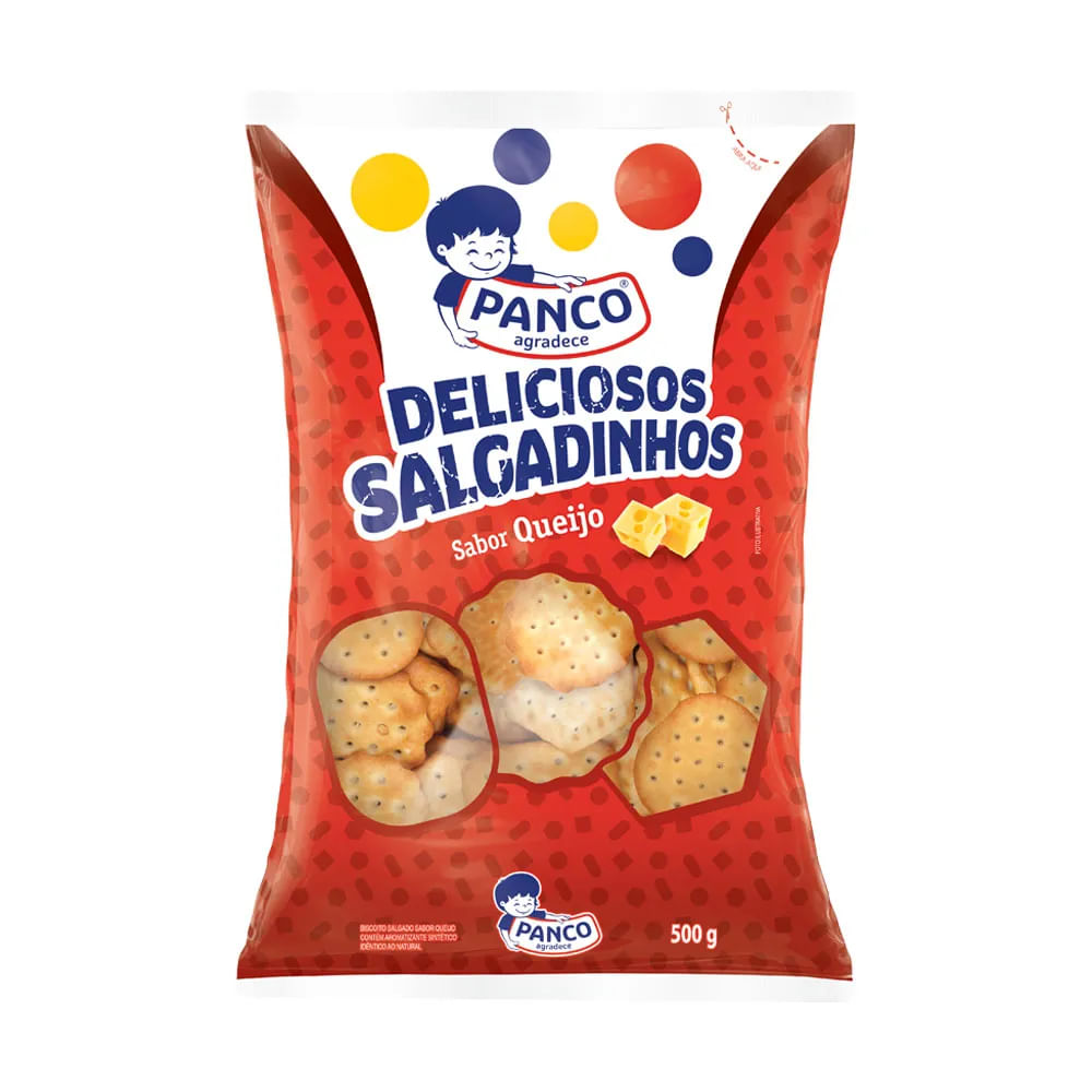 Biscoito Salgado Panco Deliciosos Salgadinhos 500g