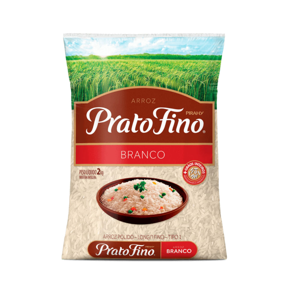 Arroz Branco Prato Fino Tipo 1 2kg
