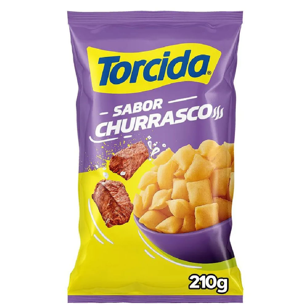 Salgadinho de Churrasco Torcida 210g