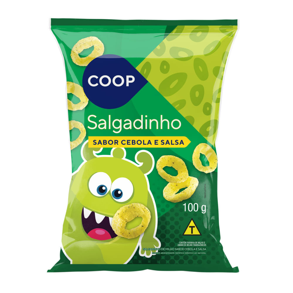 Salgadinho Cebola e Salsa Coop 100g