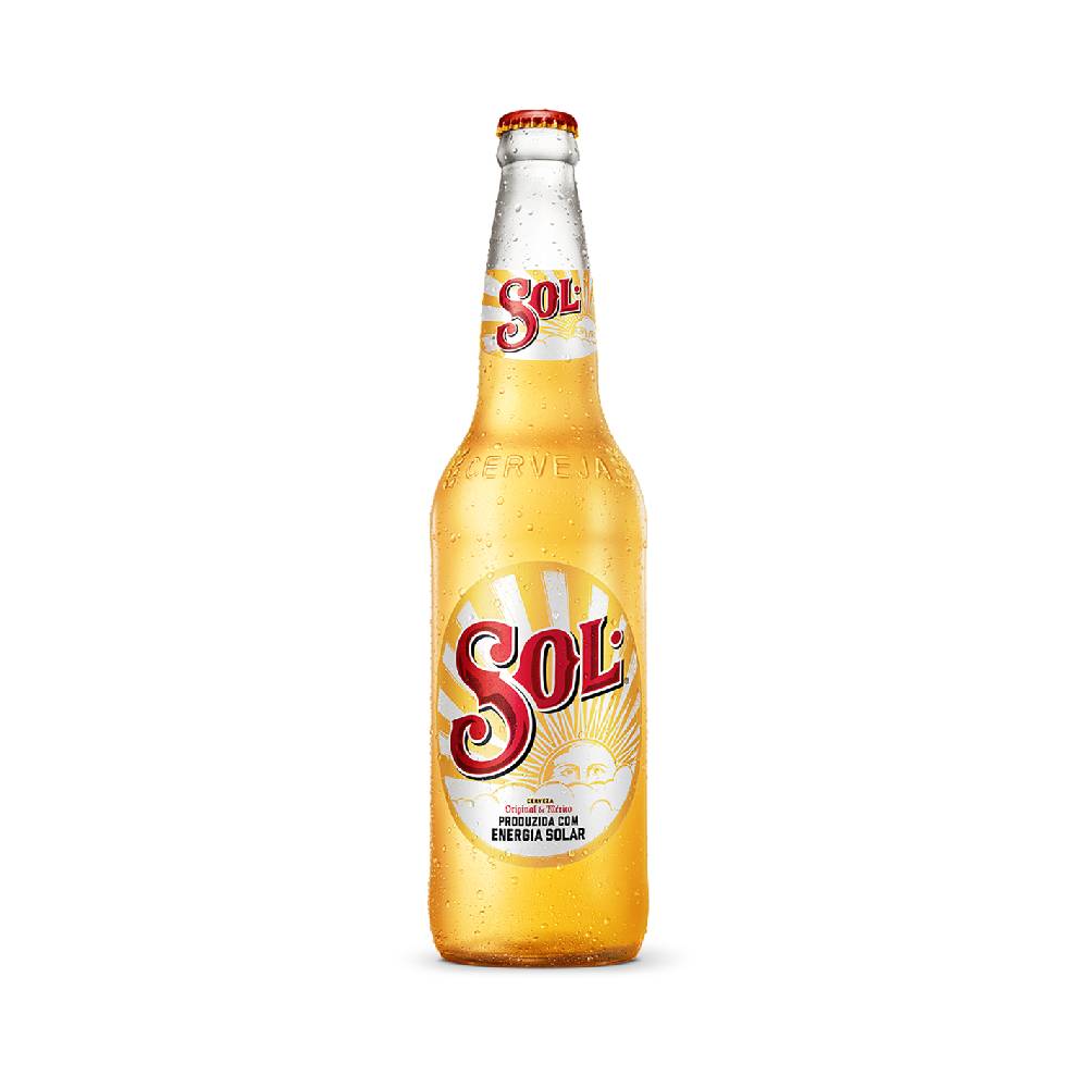 Cerveja Pilsen Sem Glúten Sol 600Ml