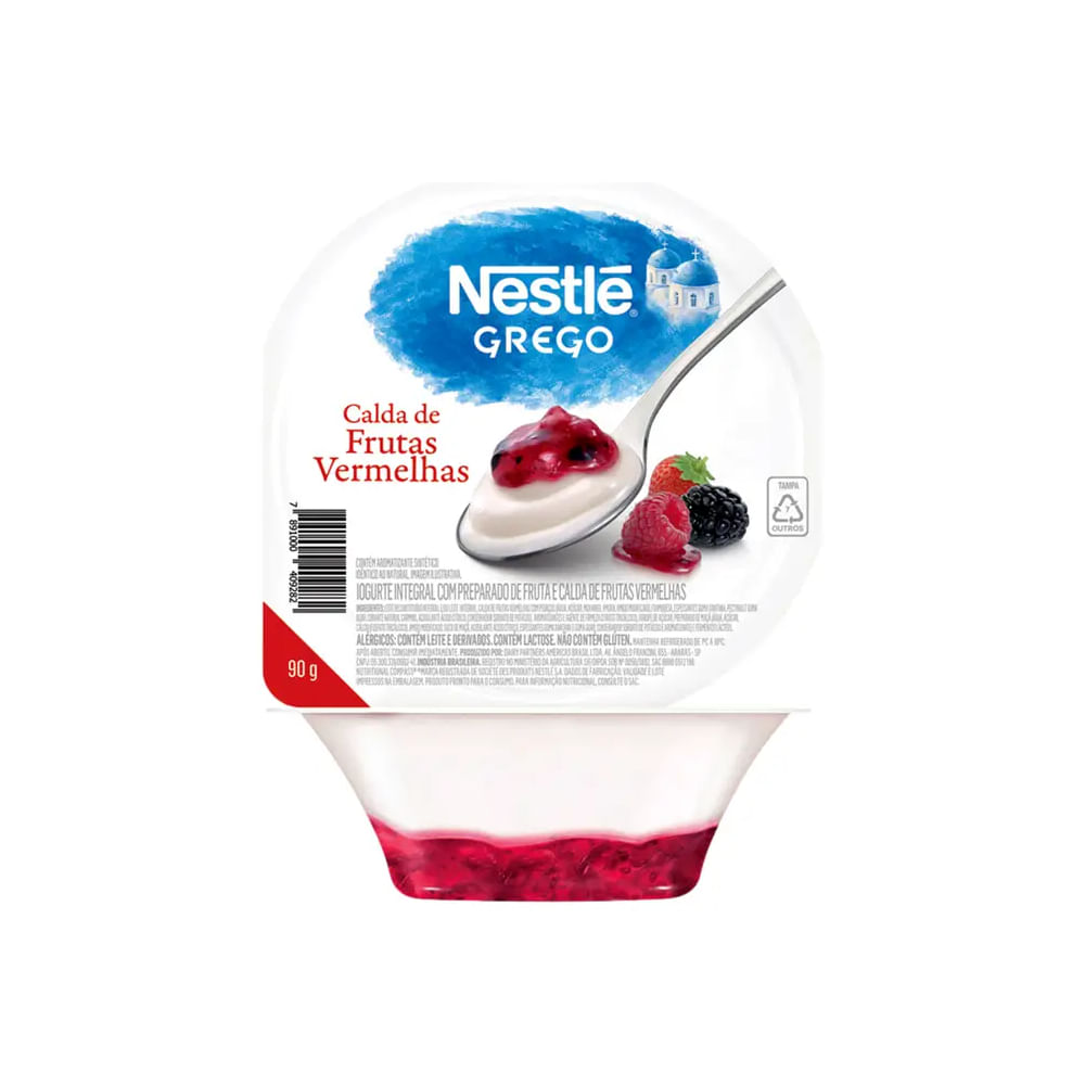Iogurte Grego Calda De Frutas Vermelhas Nestlé 90G