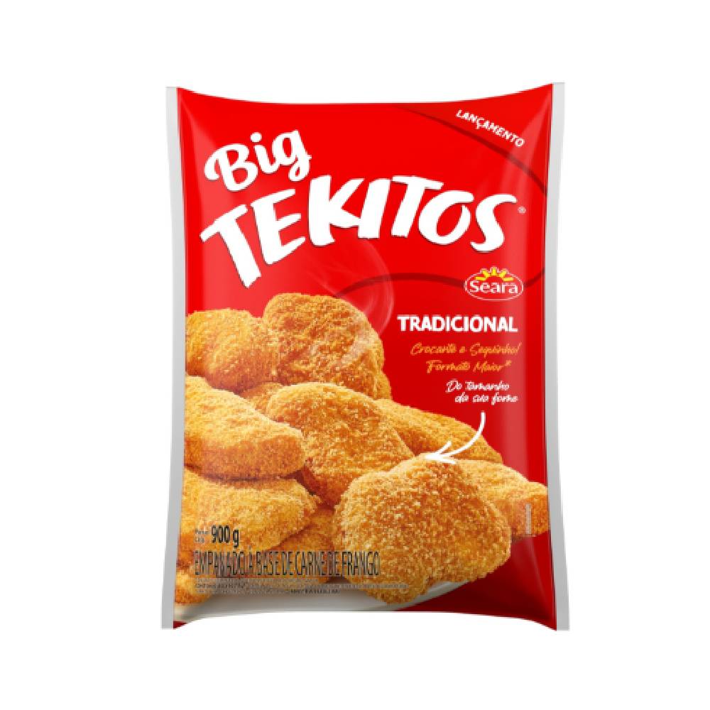 Empanado De Frango Tradicional Big Tekitos Seara 900G