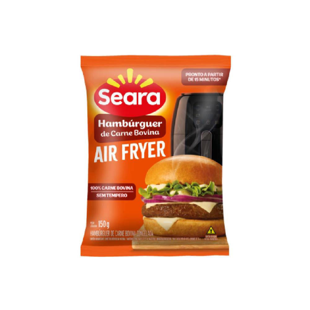 Hambúrguer De Carne Bovina Air Fryer Seara 150G
